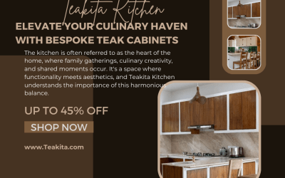 Teakita Kitchen- Elevate Your Culinary Haven with Bespoke Teak Cabinets